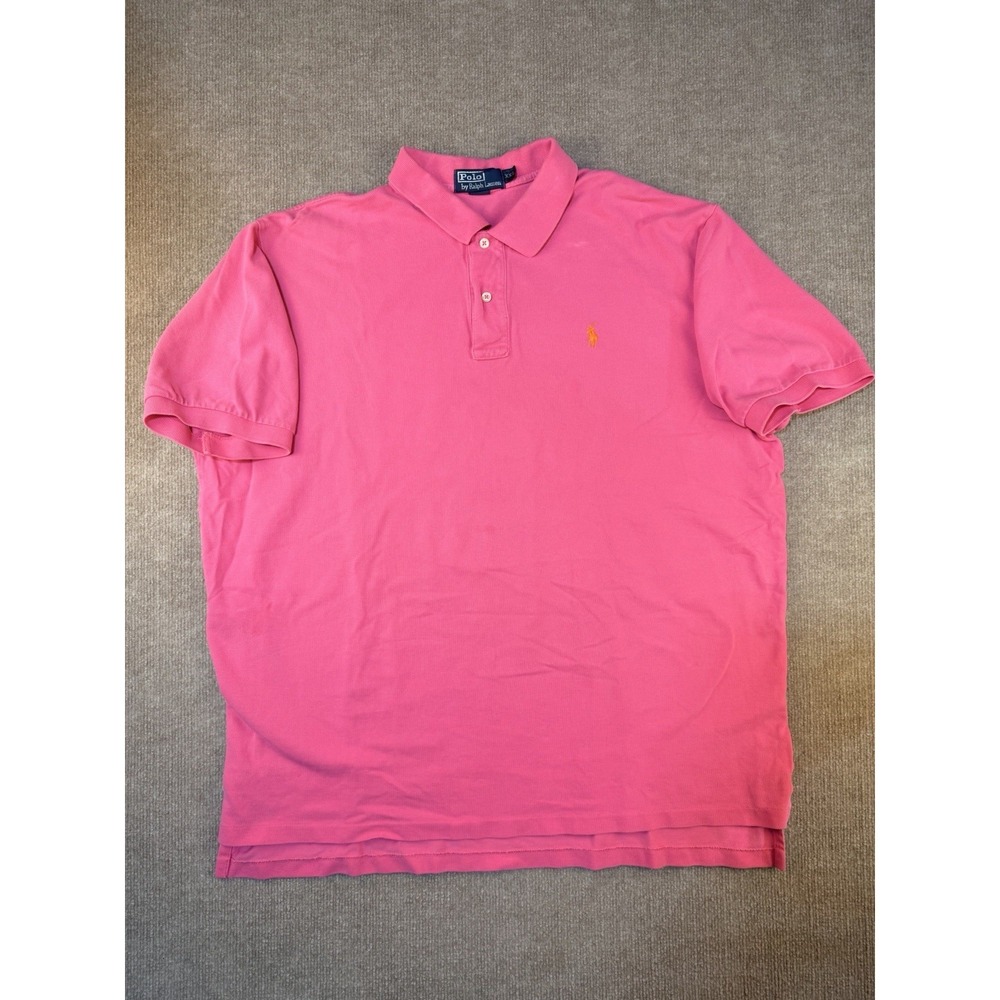 Polo By Ralph Lauren Mens XXL‎ Short Sleeve Classic Fit Pink Polo Shirt